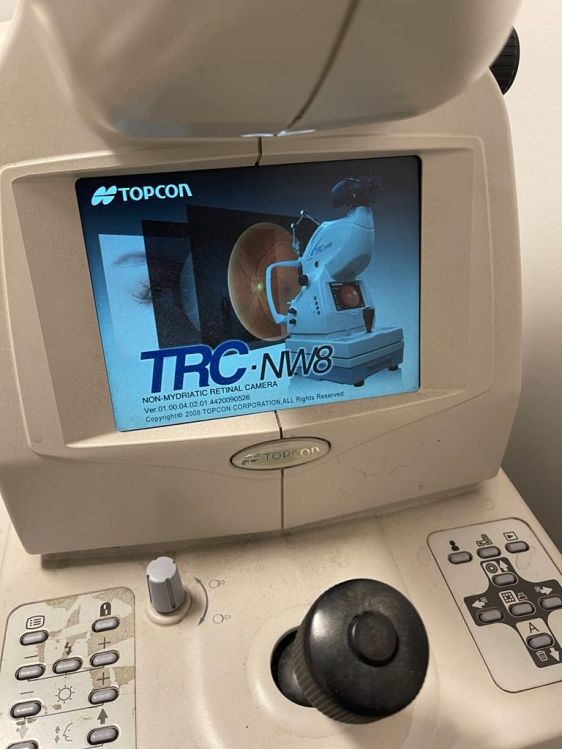 Topcon TRC NW8 Non my-driatic retinal Camera