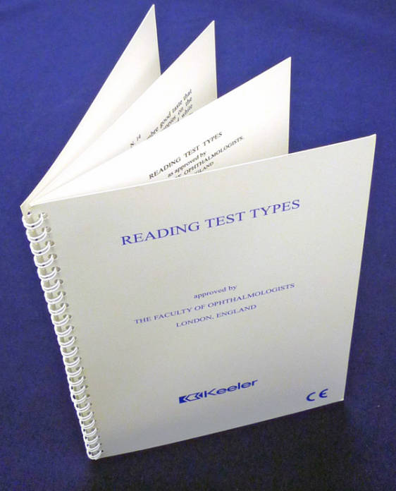 Near Vision 4 Page Reading Test