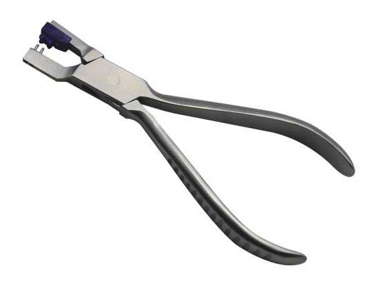 Pressing pliers for rimless