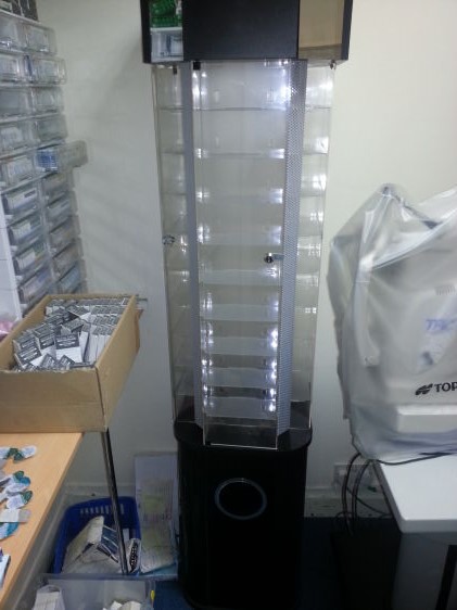 Black Display Cabinet