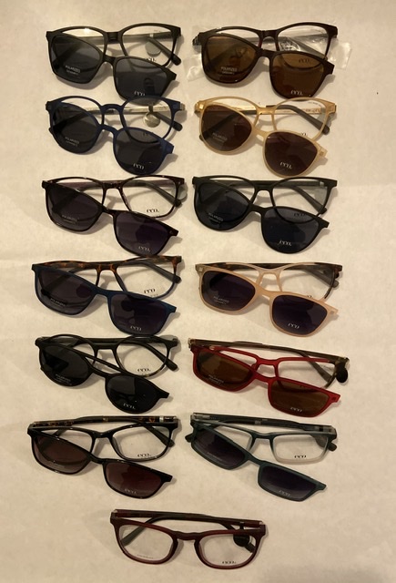13 MODO ECO frames with clip ons