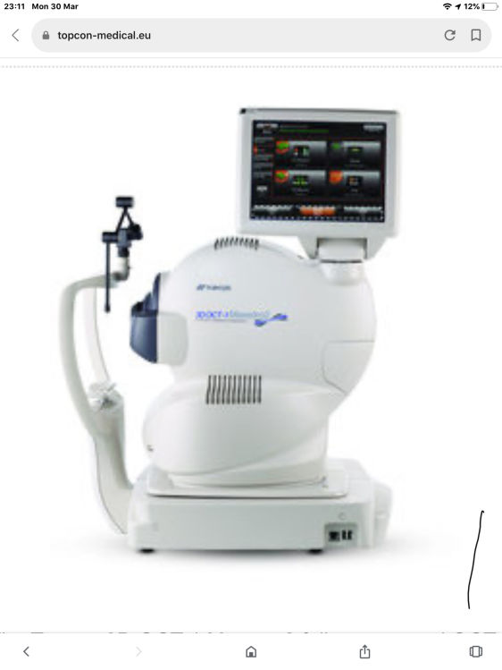 Topcon maestro OCT
