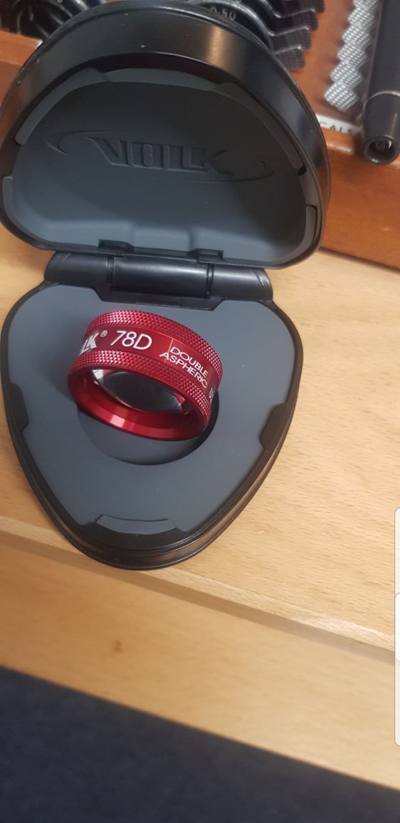 78D volk lens. Red 