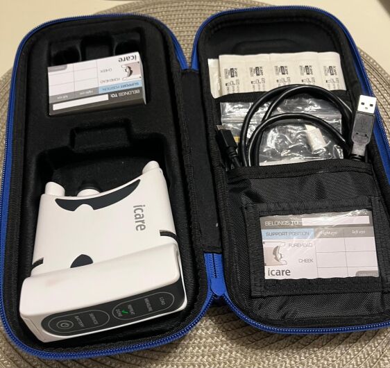 Icare tonometer, model HOME 