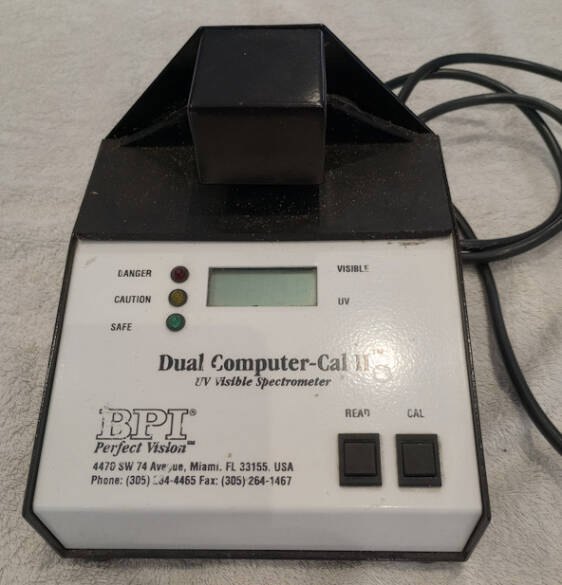 UV Safety Analiser / Visible Spectrometer