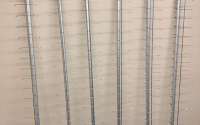 Lockable frame display rods