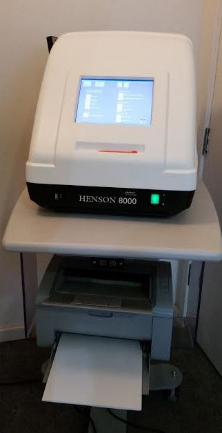 Henson 8000 visual fields Screner