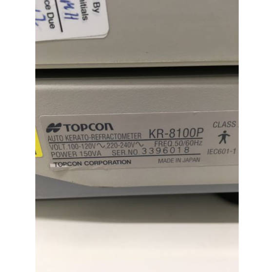 Topcon KR-8100P auto kerato-refractometer 