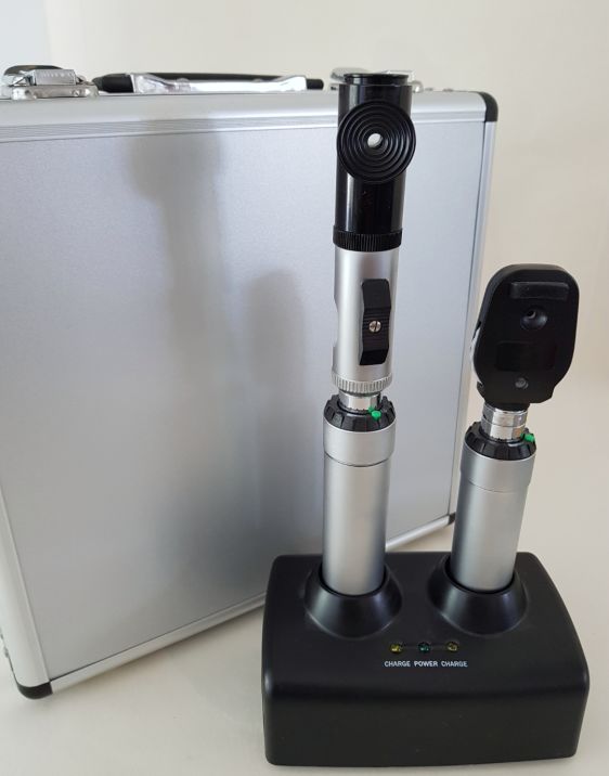 New Ophthalmoscope and Retinoscope in case