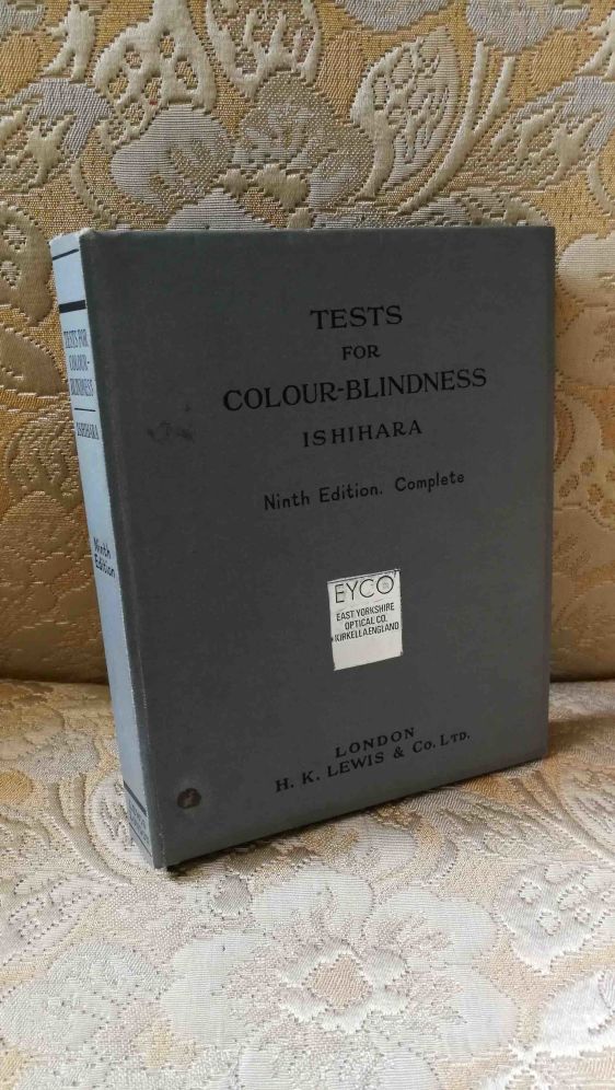 Ishihara Colour Blindness Test Book.
