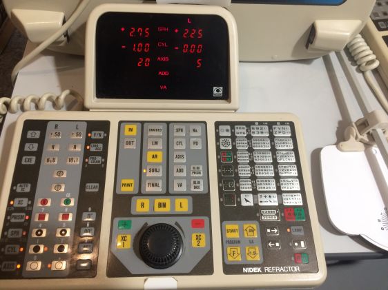 Control panel for Nidek RT-1200