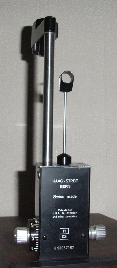 Haag-Streit slit-lamp mount Goldman Tonometer