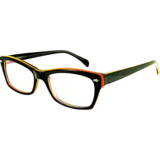 The Victoria Frame Black & Orange 10 Pairs
