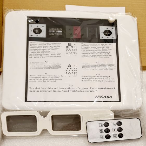Near Mallet Unit/Near Vision Testing Chart