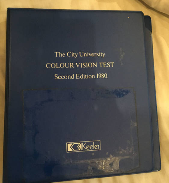 city university colour vision test 3rd edition
