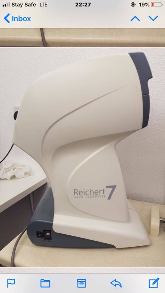 Reichert 7 Auto Non Contact Tonometer Used Tonometers Desktop