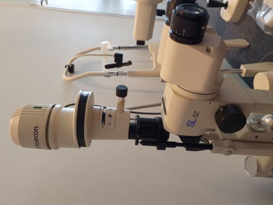 Topcon Slit lamp and chin rest