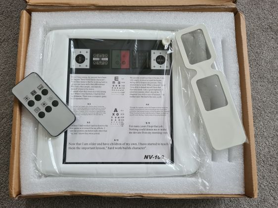 Near Mallet Unit / Near Vision Testing Chart.