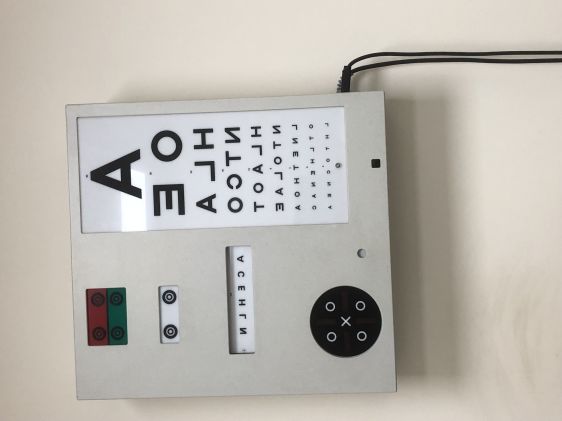 Wall mounted test chart | Used Test Chart Box | Ophthalmic Equipment ...