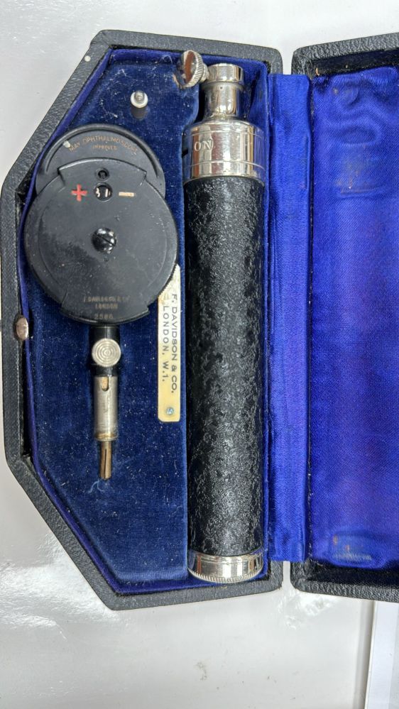 Vintage Ophthalmoscope with case