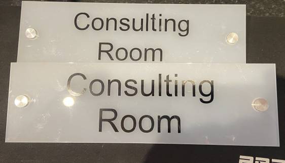 Consultation Room Sign x2