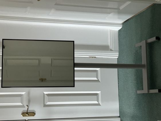 Floor mounted mirror