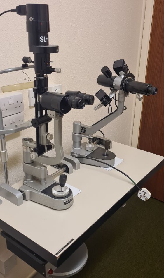 Old Slit Lamp and Keratometer