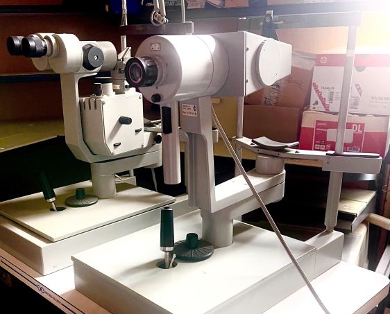 Carl Zeiss Jena slit lamp and keratometer