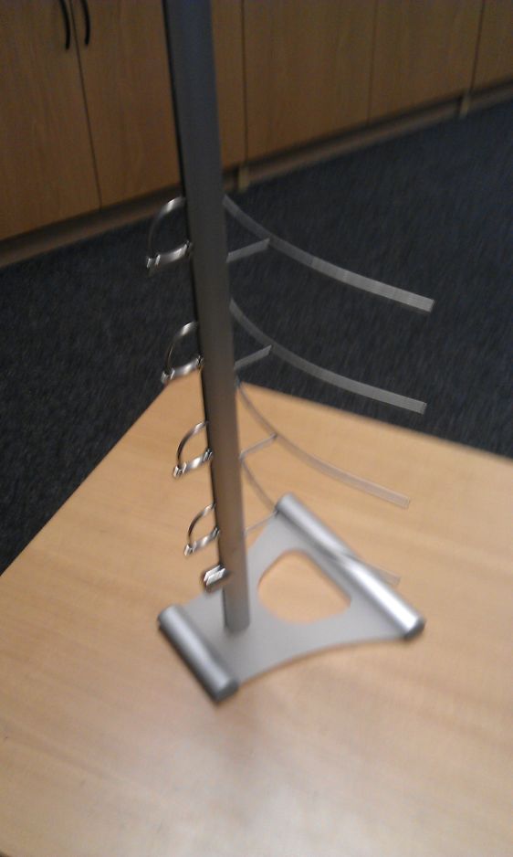Countertop display - keylocking