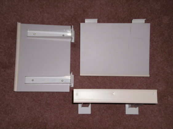 slat wall shelves x 15