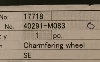 Chambering wheel for Nidek SE-9090Express