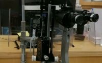 Topcon slit lamp with a Tonometer and 90D lens