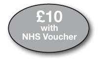 £10 with NHS voucher  /bx 250