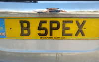 Cherished numberplate B 5PEX